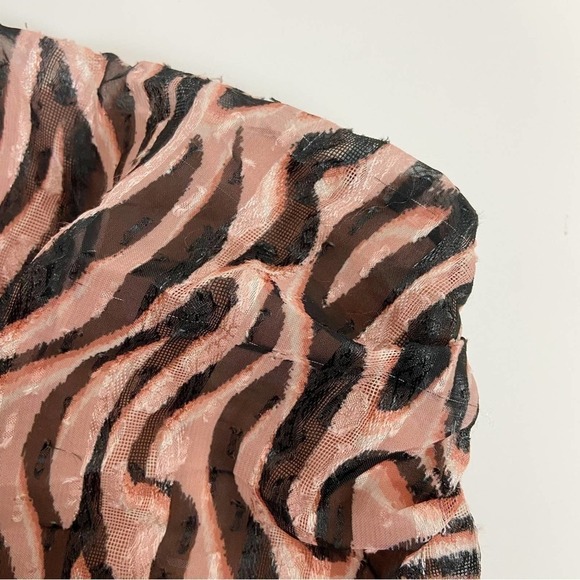 Dundas x Revolve Norma Mini Dress Natural Zebra Size S - Picture 9 of 15